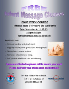 Infant Massage Classes @ Awo Taan Family Wellness Center