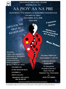 AA PIOY' AANA PBII - Honoring the Missing & Murdered Indigenous Women & Girls