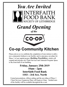 Grand Opening of the Co-op Community Kitchen @ Interfaith Food Bank