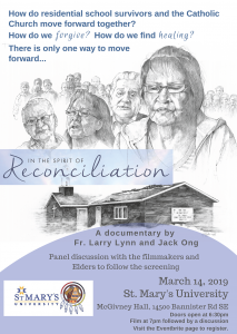 Film Screening: In the Spirit of Reconciliation @ St. Mary's University McGivney Hall