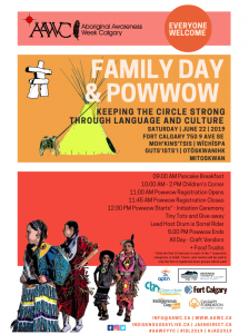 AAWC presents FAMILY DAY & POWWOW @ Fort Calgary