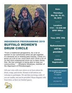 BUFFALO WOMEN'S DRUM CIRCLE with EFRY @ Elizabeth Fry Office