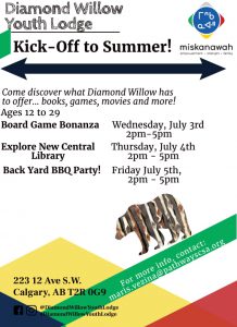 Kick-Off to Summer at Diamond Willow Youth Lodge @ Diamond Willow Youth Lodge