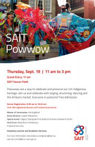 SAIT POWWOW hosted by Learner and Academic Services @ SAIT Soccer Field