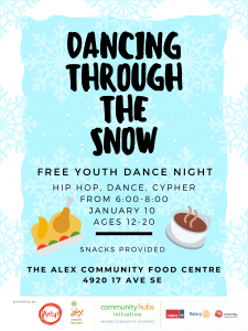 Dancing Through The Snow - Free Youth Dance Night @ The Alex Community Food Centre