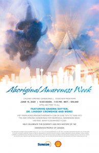 Aboriginal Awareness Week Opening Ceremonies @ Online